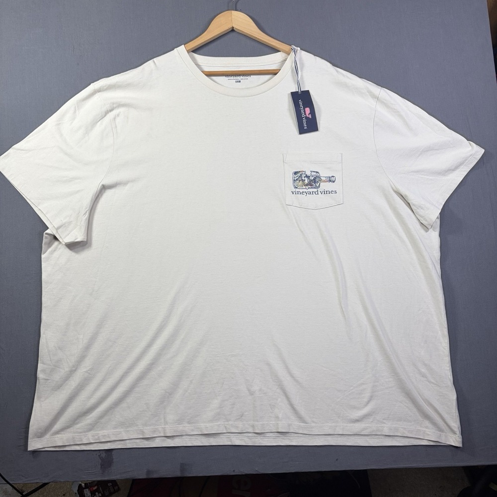 Vineyard Vines Short Sleeve T-Shirt Rough Waters Sz 5 XB Stone Color NWT